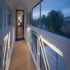 From Hallway Through Transparent Glazed Wall Outside View - Karbonix