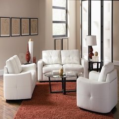 Furniture Magnificent Snow White Sofa Loveseat With Minimalist - Karbonix