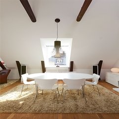 Best Inspirations : Furniture Modern Dining Room Decoration With Round White Tulip - Karbonix