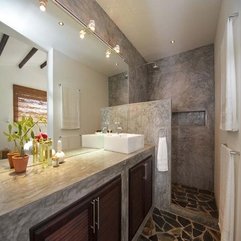 Best Inspirations : Gallery Modern Villa Bathroom Interior Design With Natural Magnificent Photo - Karbonix