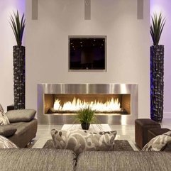 Best Inspirations : General Ideas Modern Fireplace Design For Modern Living Room With - Karbonix