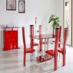 Best Inspirations : Glossy Red Chairs And Furniture For Modern Dining Room Look Red - Karbonix