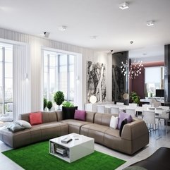 Best Inspirations : Gorgeous Modern Zoning Interior In Ukrainian Apartment Created By - Karbonix