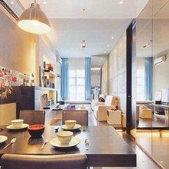 Gorgeous Pretty Dining Room In Small Apartm Picture Modern - Karbonix