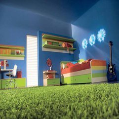 Grass In Blue Teens Room Design In Green - Karbonix