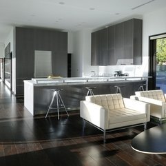 Best Inspirations : Gray Accent Kitchen Area - Karbonix