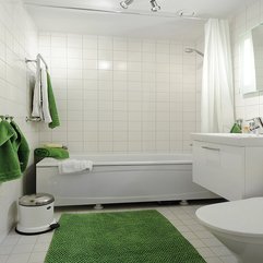 Best Inspirations : Green And White Are Blend In The Bathroom Part Of Apartments - Karbonix