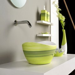 Green Bathroom Accessories Set Colorful Design Coosyd Interior - Karbonix