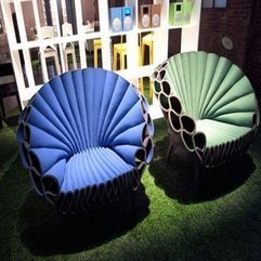Green Comfortable Lounge Chair Blue - Karbonix