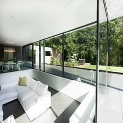 Best Inspirations : Green Cushions Living Room With Green Outside View White Sofa - Karbonix