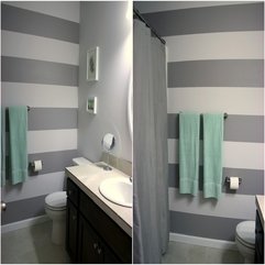 Grey Bathroom Inspiration With White Casual Cabinet Via Best Deposit - Karbonix
