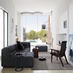 Grey Tiles Living Room Artistic Concept - Karbonix