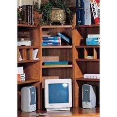 Harden Furniture Home Office Interior Short Corner Bookcase Modular Configuration - Karbonix