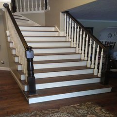 Hardwood Staircase Ideas Black White - Karbonix