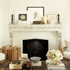 HB White Fireplace Mantel - Karbonix