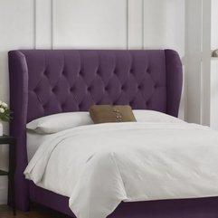 Headboard Purple Upholstered - Karbonix