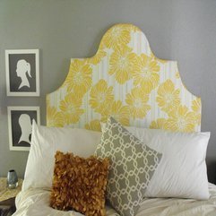 Headboard Yellow Upholstered - Karbonix