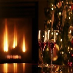 High Resolution Image Fireplace Design Christmas Fireplace - Karbonix