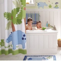Hippopotamus Curtain Wall With Chic Clean Kids Bathtub Funny - Karbonix