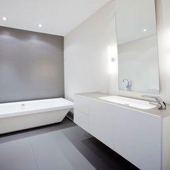 Home Amp Apartment Astonishing Gorgeous Contemporary White Bathroom - Karbonix