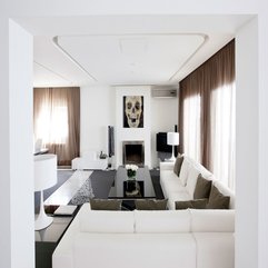 Home Amp Apartment Wonderful Exquisite White Modern Living Room - Karbonix