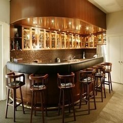 Home Bar Sets Curved Table Design Idea - Karbonix