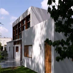 Home Combined With Wooden Door Glazed Window White Painted - Karbonix