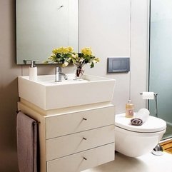 Best Inspirations : Home Design Minimalist Bathroom Design With Under Washbasin - Karbonix