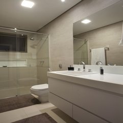 Home Design White And Clean Bathroom Design With White Bathroom - Karbonix
