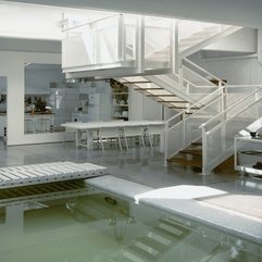 Best Inspirations : Home Design With A Pool Inside White Themed - Karbonix