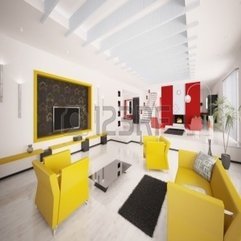 Home Interior Of Modern Apartment 3d Render Royalty Free Stock - Karbonix
