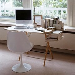 Best Inspirations : Home Office Design Amazing Small Home Office With Simple Bench - Karbonix