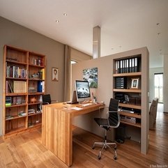 Home Office Interior Design Modern Wooden - Karbonix