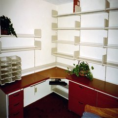 Home Offices Interior Design Wall Shelves - Karbonix