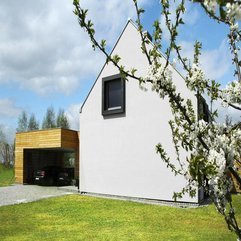 Home With Small Window Viewed From White Flowers White Painted - Karbonix