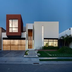 Best Inspirations : Home With White Lighting Facade View White Painted - Karbonix
