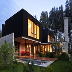 Best Inspirations : Home With Yellow Lighting Inside Through Glazed Window Two Level - Karbonix