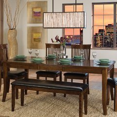 Best Inspirations : Homelegance Alita Piece Dining Room Set Bench In Sharp Cherry - Karbonix