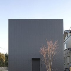 House Cool Black Wall Cube Exterior Design The Ant - Karbonix