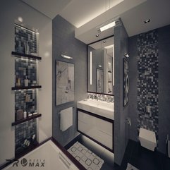 House Tours Contemporary Apartment Bathroom Design Modern GLASS - Karbonix