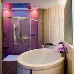 How To Decorate A Small Bathroom With Purple Glow Ideas On - Karbonix