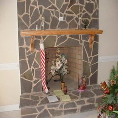 Ideas Decorating With Stone Material Fireplace Mantel - Karbonix