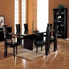 Ideas For Small Room With Black Furnitures Dining Room - Karbonix