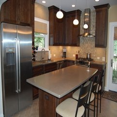 Best Inspirations : Ideas Kitchen Tile Backsplash Ideas With Cherry Cabinets Exquisite Home - Karbonix