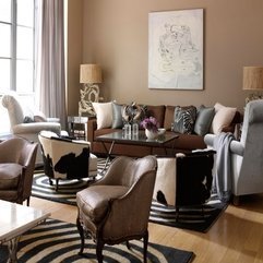 Best Inspirations : Ideas Retro Chic Living Room Interior Decor With Neutral Color - Karbonix