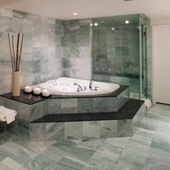 Ideas With Stone Floor Bath Decor - Karbonix