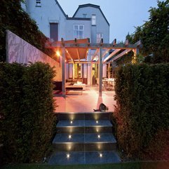 Inside Green Plants With Black Stairs Patio View - Karbonix