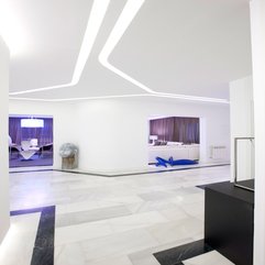 Best Inspirations : Inside White Hallway With Blue Accents Purple Space - Karbonix