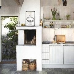 Best Inspirations : Inspiring Retro Modern White Scandinavian Kitchen Style With - Karbonix