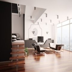 Best Inspirations : Interesting Modern Apartment With Living Room And Bedroom Interior - Karbonix